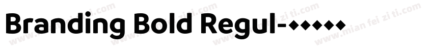 Branding Bold Regul字体转换